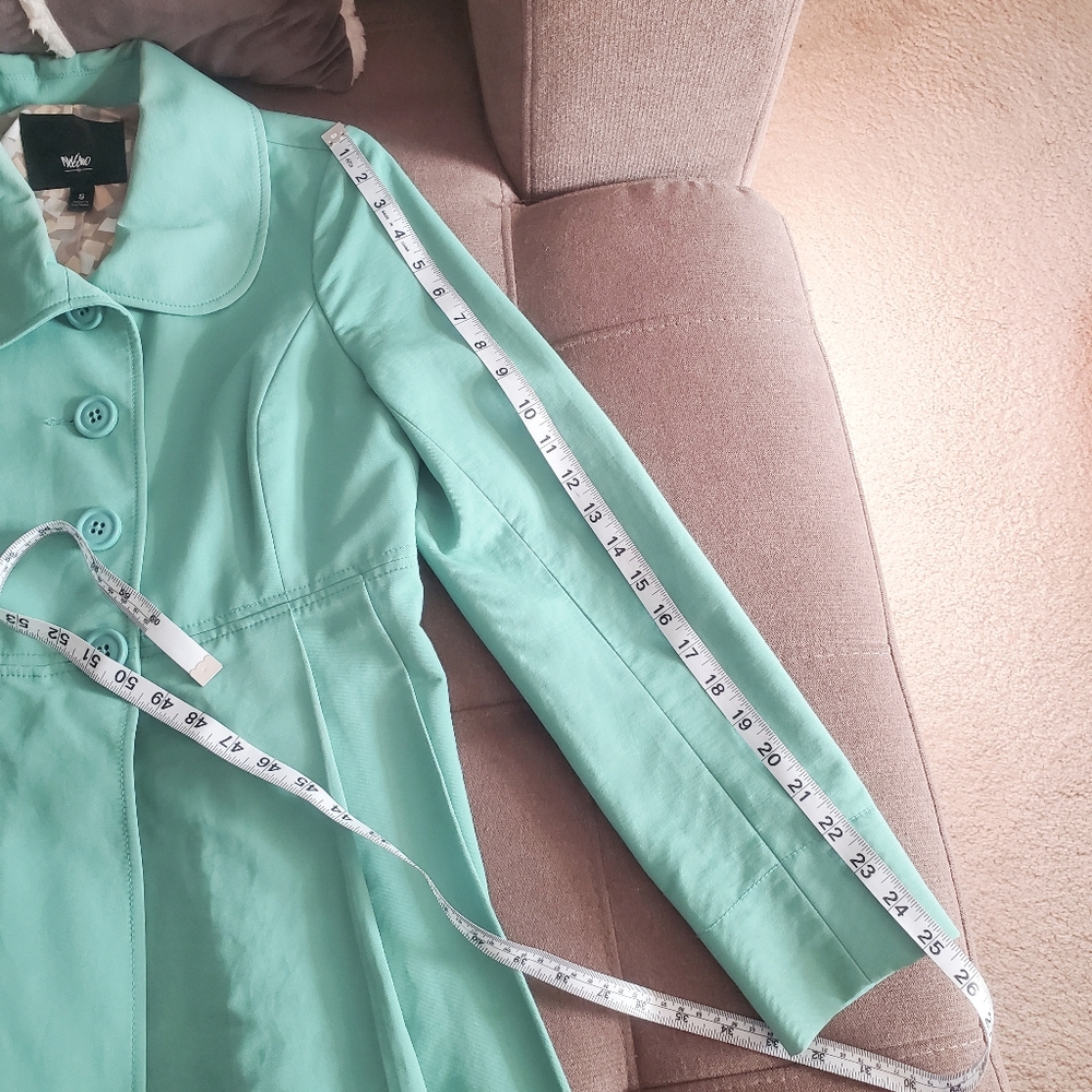 💯Mossimo Peter Pan Collar Cinch-Waist Coat - Picture 11 of 16